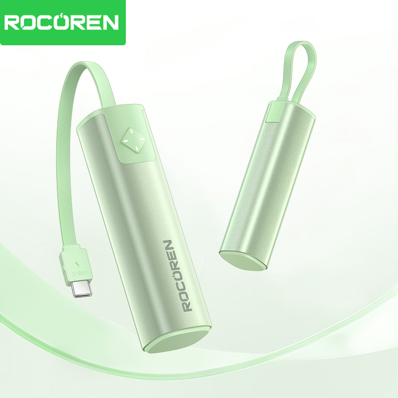 Led Mouth Tray - ROCOREN Mini Ruj Tarzı Güç Bankası